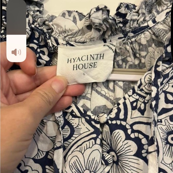 Hyacinth house blue floral flower dress tiered short sleeve tuckernuck mini - Picture 4 of 4